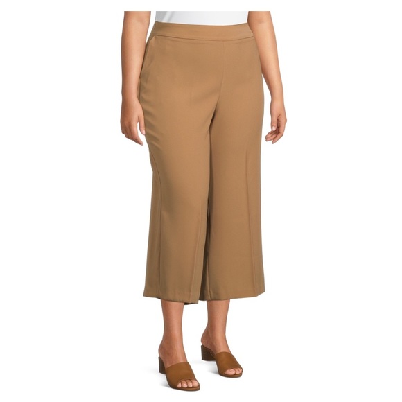 💜Terra & Sky Women’s Plus Crop Relaxed Fit Capri - Picture 3 of 8